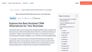 Screenshot of Explore the Best Nutshell CRM Alternatives for Your Business