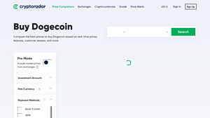 Screenshot of Buy Dogecoin: Compare 19 Best Exchanges (235 Reviews)