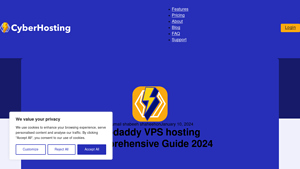 Screenshot of Godaddy VPS hosting Comprehensive guide 2024 - CyberHosting