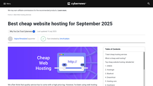 Screenshot of Best Cheap Web Hosting I've Tested in 2025 (From $1.00/month)
