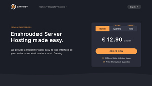 Screenshot of Easy-To-Use Enshrouded Server Hosting - DatHost