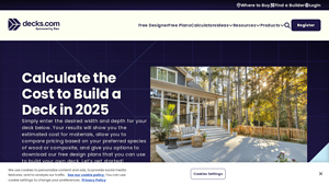Screenshot of Calculate the Cost to Build a Deck in 2025