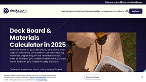 Screenshot of Deck Board & Materials Calculator in 2025 - Decks.com