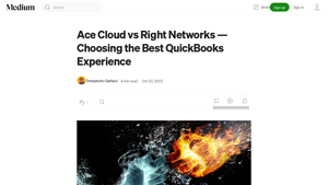 Screenshot of Ace Cloud vs Right Networks — Choosing the Best QuickBooks ...
