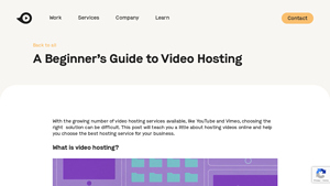 Screenshot of A Beginner's Guide to Video Hosting - Demo Duck