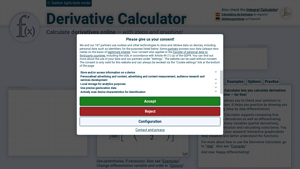 Screenshot of Derivative Calculator • With Steps!