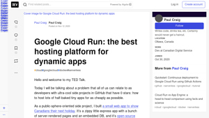 Screenshot of Google Cloud Run: the best hosting platform for dynamic apps
