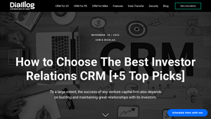 Screenshot of How to Choose The Best Investor Relations CRM [+5 Top Picks]