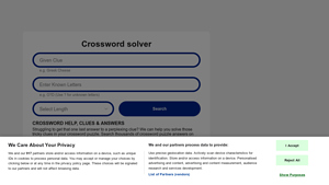 Screenshot of Crossword Solver | Finish Difficult Crossword Puzzles - Dictionary.com