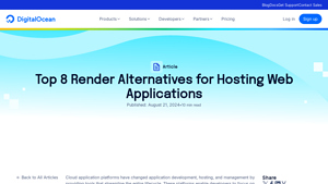 Screenshot of Top 8 Render Alternatives for Hosting Web Applications - DigitalOcean