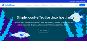 Screenshot of Linux Hosting - DigitalOcean