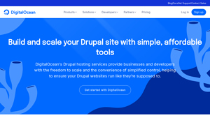 Screenshot of Drupal hosting - DigitalOcean