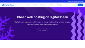 Screenshot of Cheap Web Hosting - Starting at $4/mo - DigitalOcean