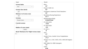 Screenshot of Modern FOV Calculator