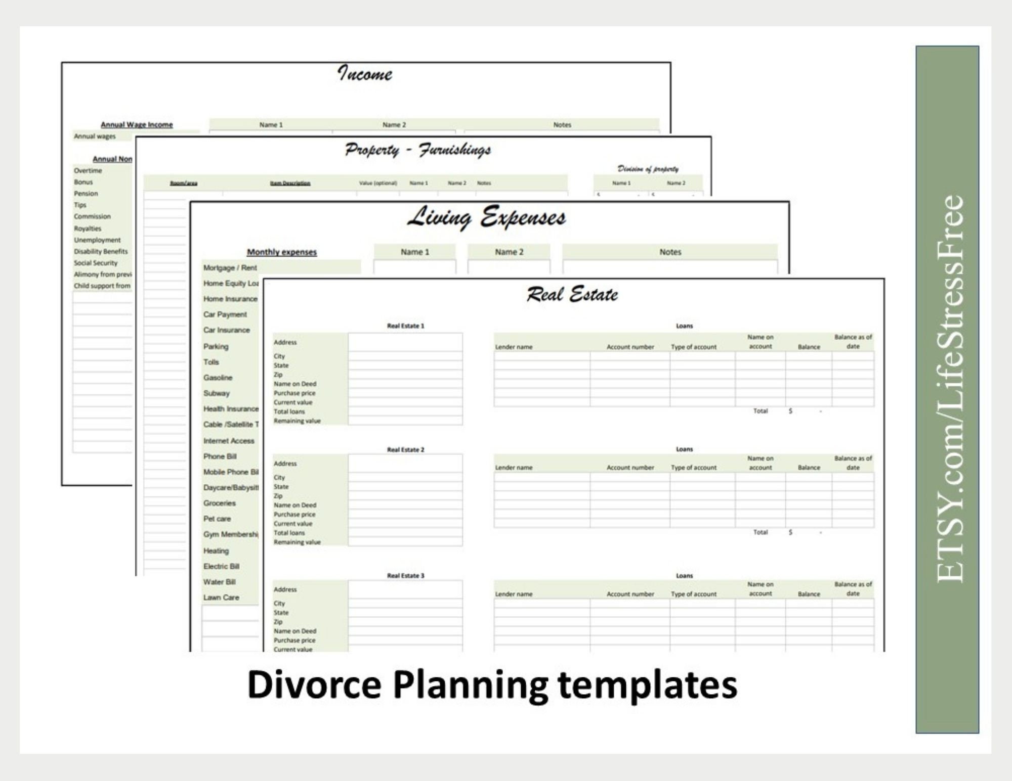 Featured image for divorce alimony calculator - Divorce Spreadsheet, Custody Calendar ...