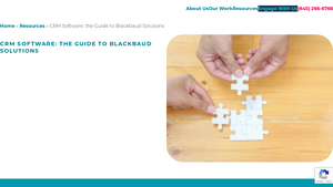 Screenshot of CRM Software: the Guide to Blackbaud Solutions - DNL OmniMedia