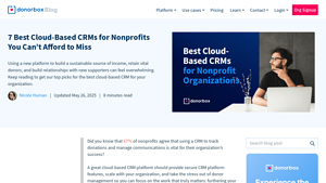 Screenshot of 7 Best Cloud-Based CRMs for Nonprofits You Can't Afford to Miss