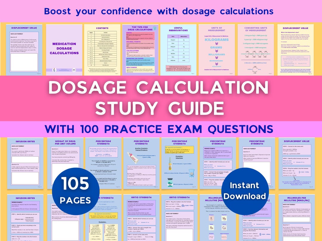 Featured image for dosage calculation practice - Medication Dosage Calculation Study ...