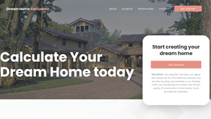 Screenshot of Dream Home Calculator | Build Your Dream Home | Forner Lavoy