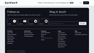 Screenshot of APR to APY Calculator: Maximize Your Crypto Returns with EarnPark