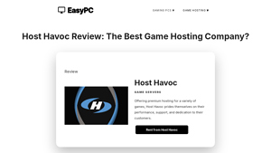 Screenshot of Host Havoc Review: The Best Game Hosting Company? - Easy PC