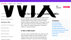 Screenshot of How to Host a Website on Wix: A Guide to Wix Hosting Plans & Costs