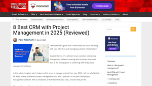 Screenshot of 8 Best CRM with Project Management in 2025 (Reviewed)