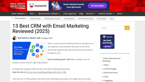 Screenshot of 13 Best CRM with email marketing software (2025)