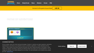 Screenshot of Empires & Puzzles Official Site | Get Gems, Heroes, Web Exclusive ...