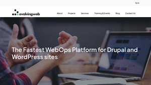 Screenshot of Pantheon, the Fastest WebOps Platform for Drupal and WordPress ...