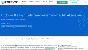 Screenshot of Exploring the Top 5 Enterprise Veeva Systems CRM Alternatives