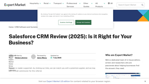 Screenshot of Salesforce CRM Review (2025): Is it Right for Your Business?