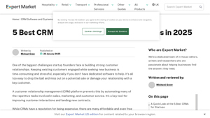 Screenshot of 5 Best CRMs for Startups: A Complete Guide for 2025 - Expert Market