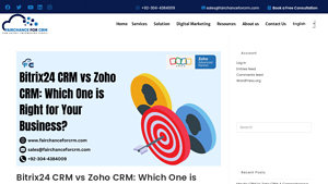 Screenshot of Bitrix24 CRM vs Zoho CRM: Which One is Right for Your Business?