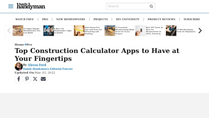 Screenshot of Top Construction Calculator Apps to Have at Your Fingertips