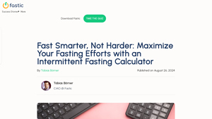 Screenshot of Maximize Your Fasting Efforts with an Intermittent Fasting Calculator