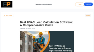 Screenshot of Best HVAC Load Calculation Software: A Comprehensive Guide