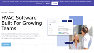 Screenshot of HVAC Software - CRM, Job Management, Reporting - FieldPulse