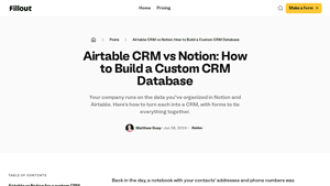 Screenshot of Airtable CRM vs Notion: How to Build a Custom CRM Database