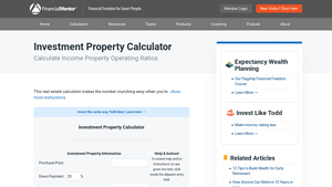 Screenshot of Real Estate Calculator For Analyzing Investment Property