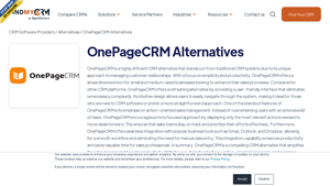Screenshot of OnePageCRM Alternatives [Free and Paid] - FindMyCRM