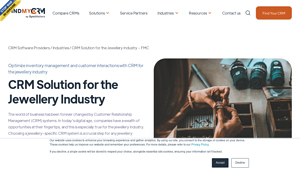 Screenshot of CRM Systems for Jewellery Businesses | FindMyCRM