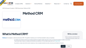Screenshot of Method CRM Review - Features, Pricing, others at FindMyCRM