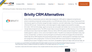 Screenshot of Brivity CRM Alternatives [Free and Paid] - FindMyCRM