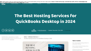 Screenshot of The Best Hosting Services for QuickBooks Desktop in 2024