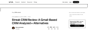 Screenshot of Streak CRM Review: A Gmail-Based CRM Analyzed + Alternatives