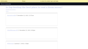 Screenshot of Is Zap hosting the best place to rent a fivem server?