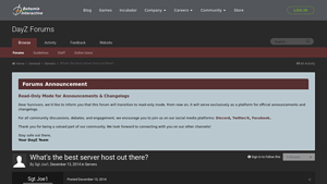 Screenshot of What's the best server host out there? - DayZ Forums