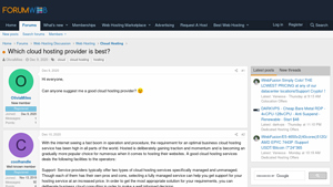 Screenshot of Which cloud hosting provider is best?