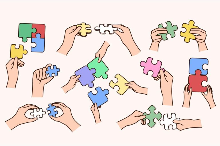 Featured image for free jigsaw puzzles - hobby. Vector illustration ...